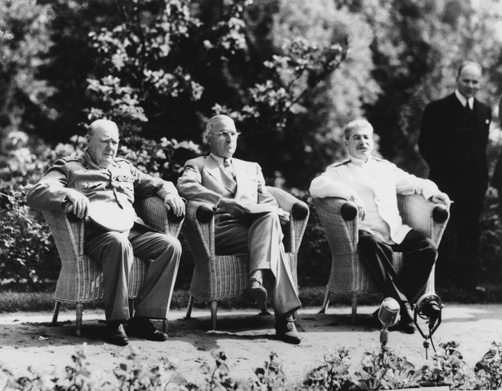 Αύγουστος 1945 η διάσκεψη του Πότσδαμ, Ο Τσώρτσιλ, ο Τρούμα και ο Στάλιν