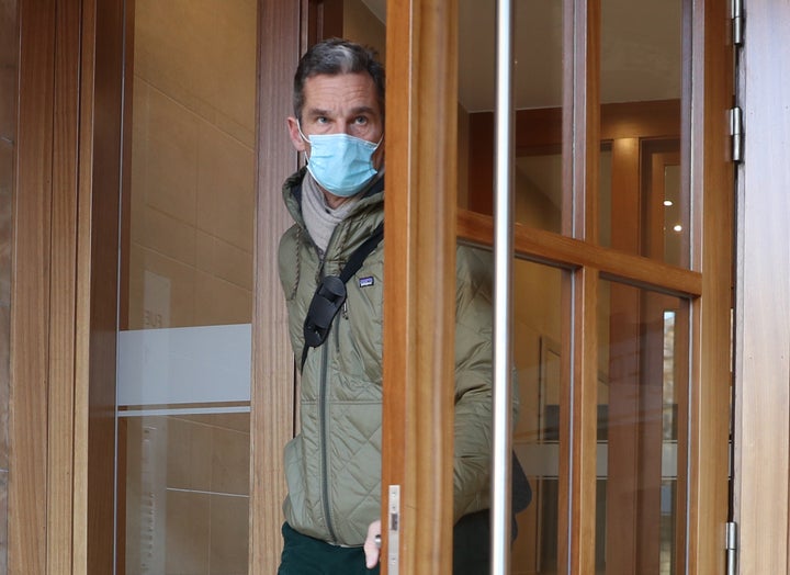 Iñaki Urdangarin, fotografiado en Vitoria el 26 de enero de 2022.
