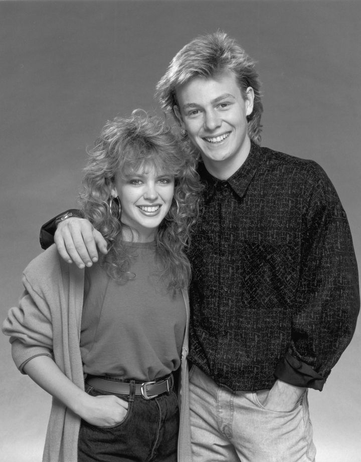 Kylie with former co-star Jason Donovan in 1987