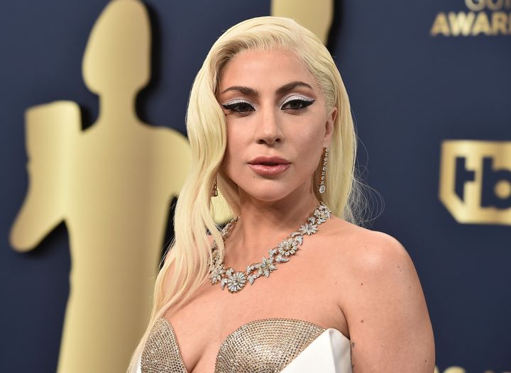 Lady Gaga arrives at the 28th annual Screen Actors Guild Awards.
