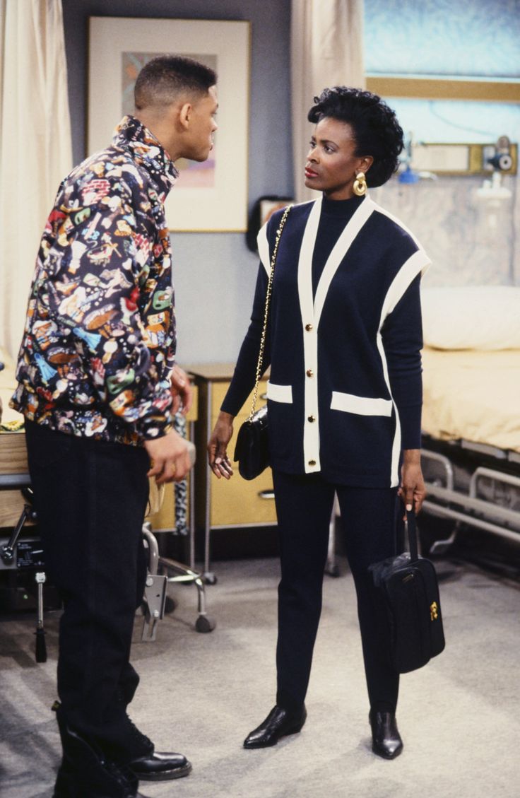 Janet Hubert as Vivian Banks in "The Fresh Prince of Bel-Air," with Will Smith.