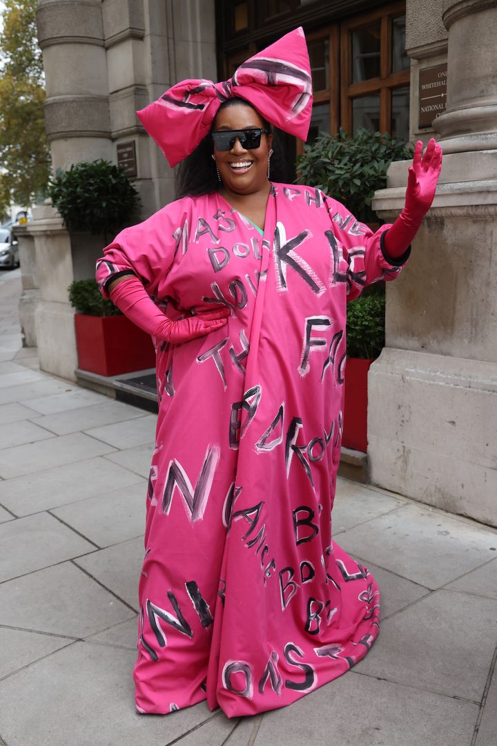 Alison Hammond pictured in London last year after an interview with Lady Gaga