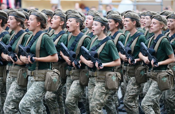 Φωτογραφία αρχείου - Γυναίκες στις ένοπλες δυνάμεις της Ουκρανίας