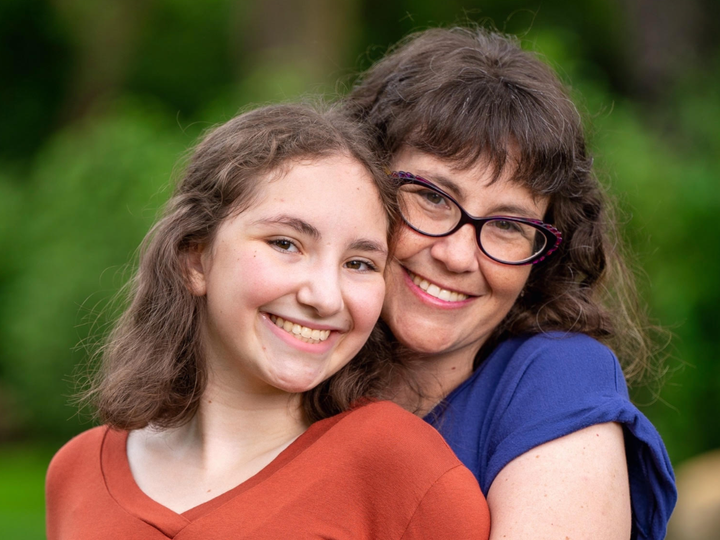 The author with her daughter Sammi