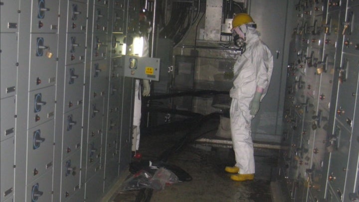 Unit 2 power supply room (photographed by TEPCO).