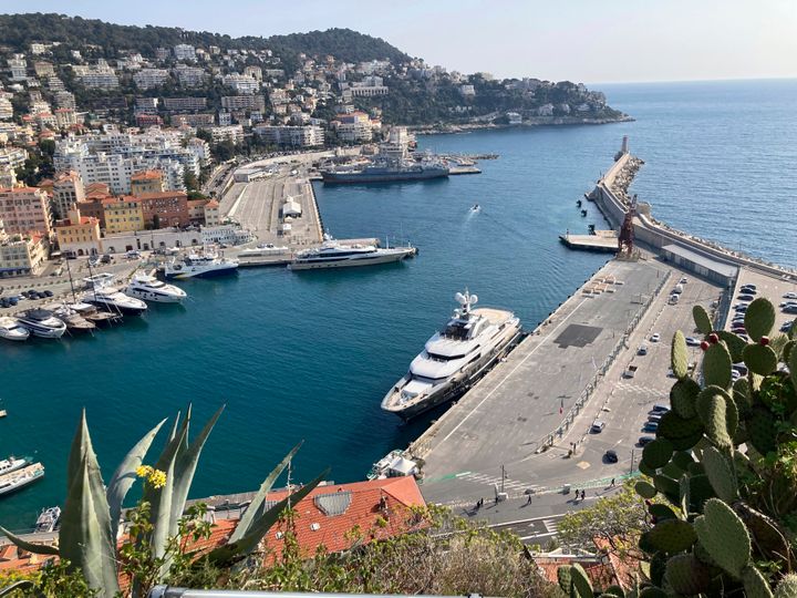 Stella Maris yacht belonging to Rashid Sardarov is docked in Nice, France, Tuesday, March 1, 2022. The boat is believed to be owned by Sardarov, a Russian billionaire oil and gas magnate not yet among the Kremlin-aligned oligarchs sanctioned by the United States and its allies in response to the Russian invasion of Ukraine. The European Union began moving this week to seize at least two superyachts owned by Russians close to Vladimir Putin. (AP Photo/Colleen Barry)