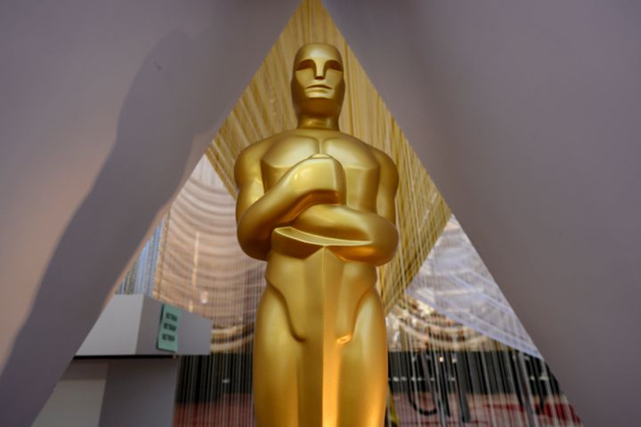 An Oscar statue on display at the 92nd annual Oscars in February 2020. As viewership has waned over the past few years, the Academy of Motion Picture Arts and Sciences has entertained various changes to the live awards show. 