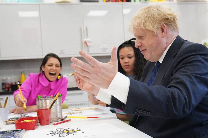 Priti Patel and Boris Johnson appear to be at odds over Ukrainian refugees