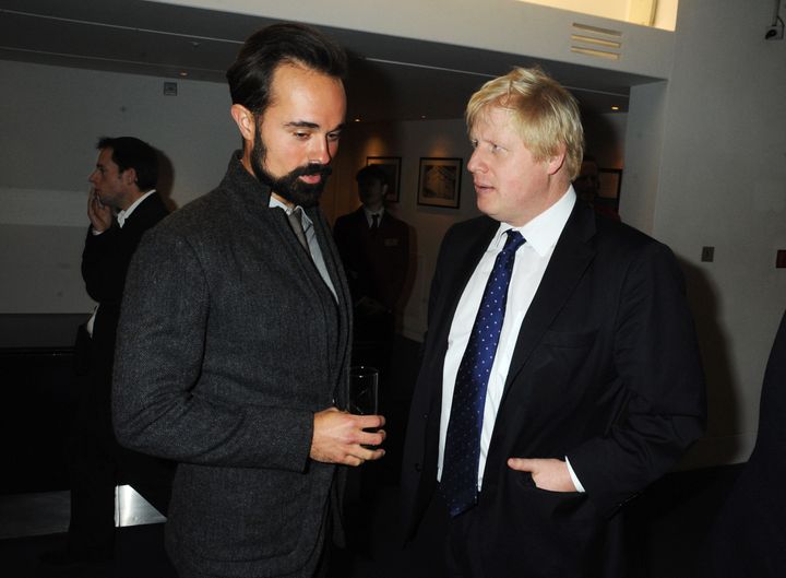 Evgeny Lebedev and the then London Mayor Boris Johnson