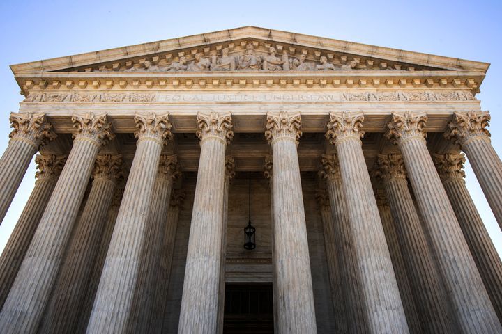 The U.S. Supreme Court is seen Monday, June 8, 2020, in Washington. (AP Photo/Manuel Balce Ceneta)