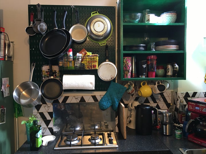 Peg Board Pot and Pan Organizer