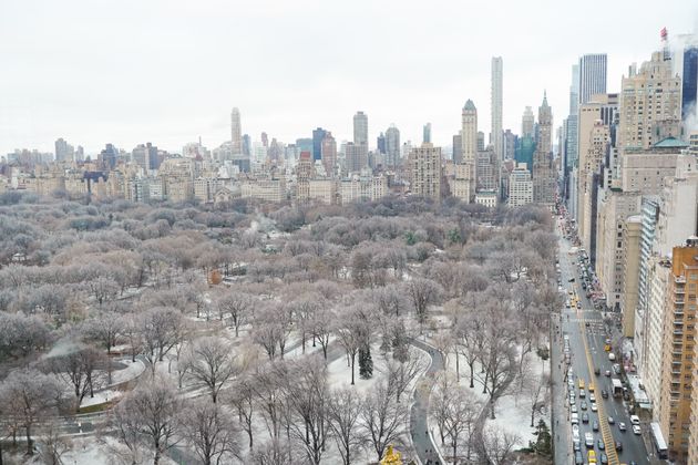 Une vue aérienne de Central Park, à New York, le 25 février 2022. (photo