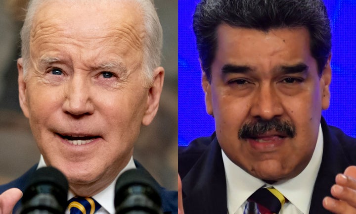 Joe Biden y Nicolás Maduro, en sendas imágenes de archivo.
