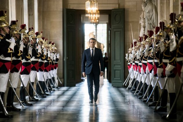 Versailles, forteresse des difficultés diplomatiques de Macron avec Poutine (photo prise le 3...