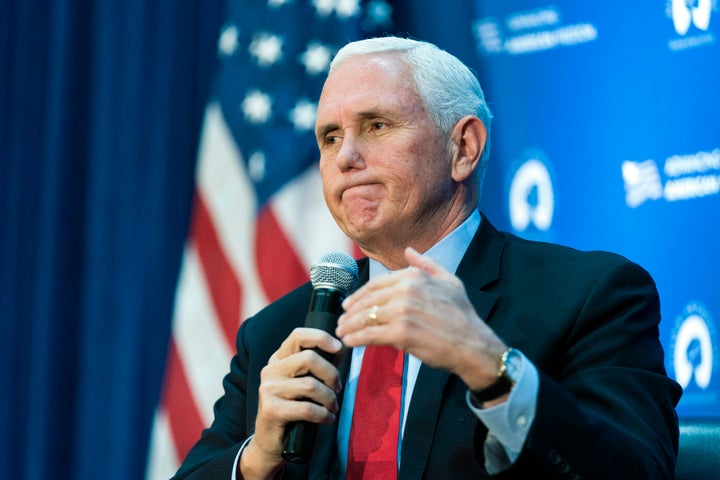 Former Vice President Mike Pence (R), an evangelical Christian, visited a city in the Israeli-occupied West Bank that is known for its restrictions on Palestinian life.