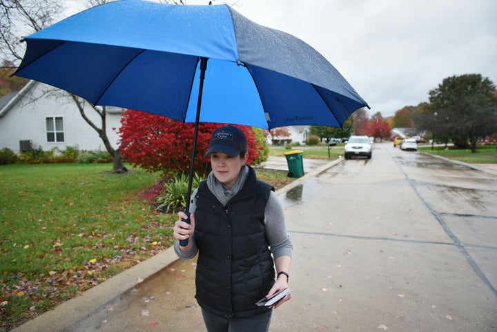 Rep. Mary Elizabeth Coleman, seen here campaigning in 2018, says abortion clinics serving out-of-state residents are "subverting the laws of the pro-life states."