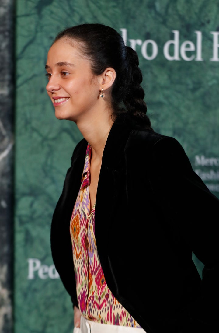 Victoria Federica de Marichala, en el 'front row' de Pedro del Hierro en la MBFW.