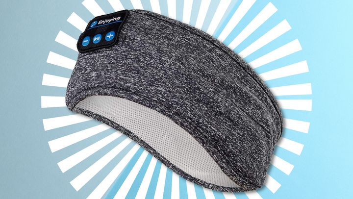 A sleep headband helps keep snoring noises out and allows you to play soothing sounds instead.