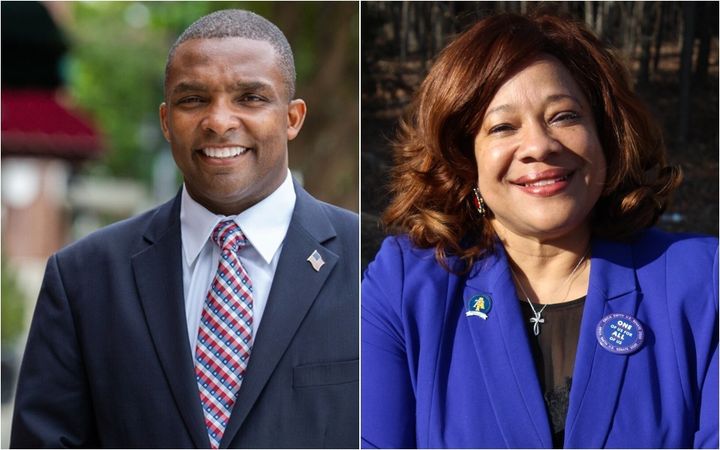 State Sen. Don Davis (left) and former state Sen. Erica Smith are both hoping to earn the endorsement of retiring Rep. G.K. Butterfield (D-N.C.).