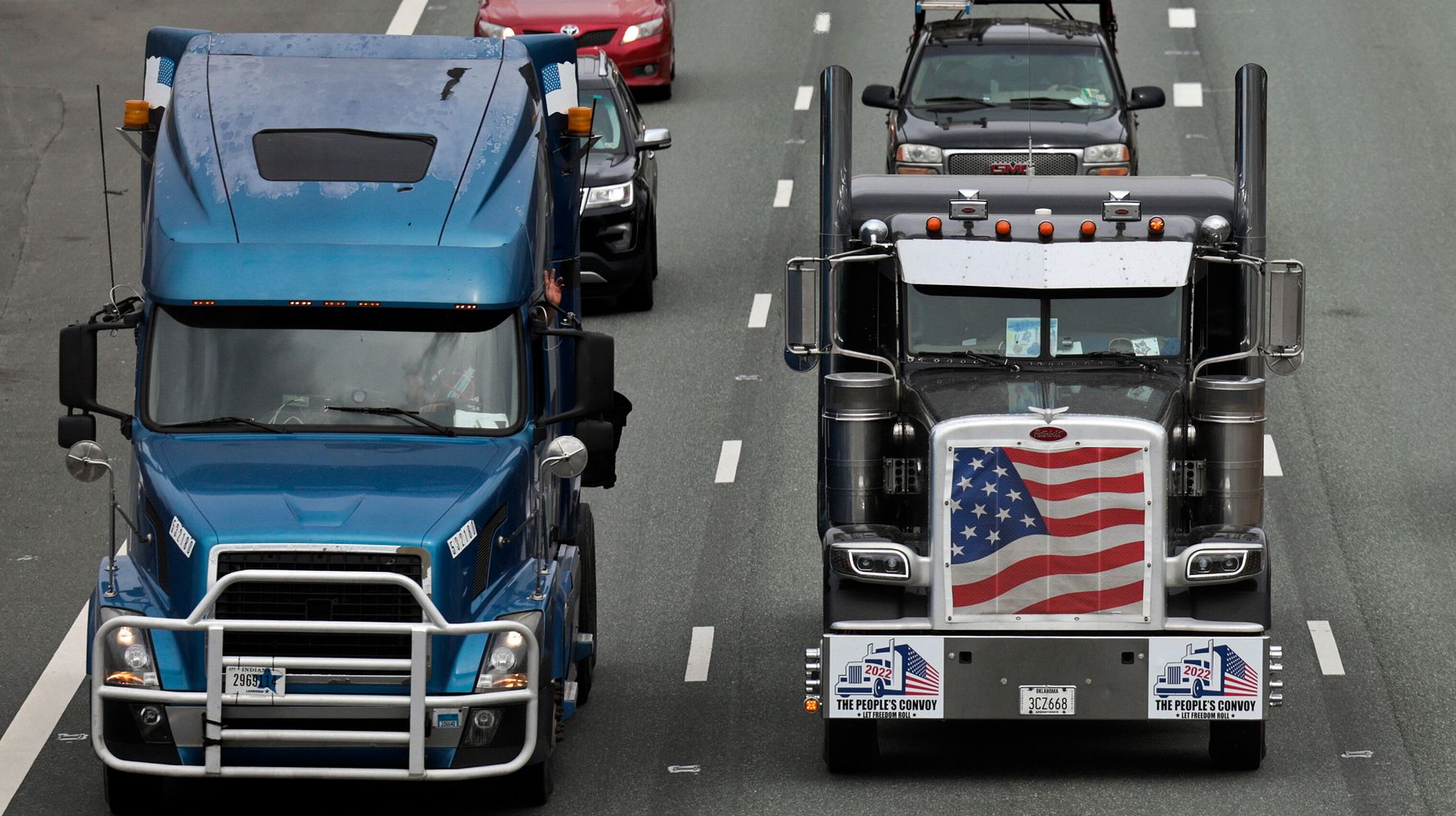 Convoy Trucker n’est pas content que les conducteurs de DC continuent de le renverser
