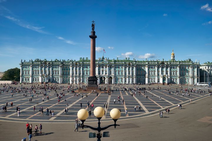 St. Petersburg Russia. The Winter Palace. August 2019