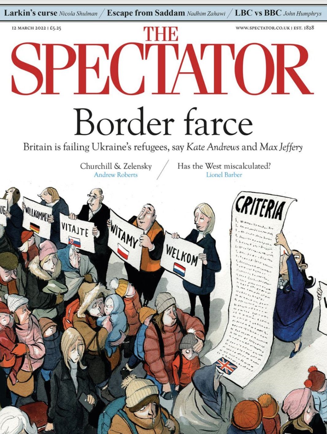 The Spectator's damning front cover