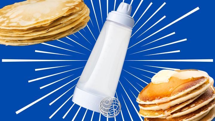 Whiskware pancake batter dispenser and mixer