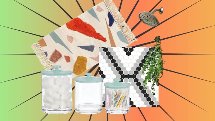 Find affordable and effective home upgrades like this <a href="https://www.amazon.com/LIVEBOX-Abstract-Colorful-Bathroom-Laundry/dp/B089XX257X?tag=tessaflores-20&ascsubtag=6228f3ffe4b004e4e389d5b9,-1,-1,d,0,0,hp-fil-am=0" target="_blank" role="link" data-amazon-link="true" rel="sponsored" class=" js-entry-link cet-external-link" data-vars-item-name="modern area rug" data-vars-item-type="text" data-vars-unit-name="6228f3ffe4b004e4e389d5b9" data-vars-unit-type="buzz_body" data-vars-target-content-id="https://www.amazon.com/LIVEBOX-Abstract-Colorful-Bathroom-Laundry/dp/B089XX257X?tag=tessaflores-20&ascsubtag=6228f3ffe4b004e4e389d5b9,-1,-1,d,0,0,hp-fil-am=0" data-vars-target-content-type="url" data-vars-type="web_external_link" data-vars-subunit-name="article_body" data-vars-subunit-type="component" data-vars-position-in-subunit="0">modern area rug</a>, these <a href="https://www.amazon.com/mDesign-Bathroom-Countertop-Organizer-Apothecary/dp/B082DS7CPV?th=1&tag=tessaflores-20&ascsubtag=6228f3ffe4b004e4e389d5b9,-1,-1,d,0,0,hp-fil-am=0" target="_blank" role="link" data-amazon-link="true" rel="sponsored" class=" js-entry-link cet-external-link" data-vars-item-name="statement acrylic containers" data-vars-item-type="text" data-vars-unit-name="6228f3ffe4b004e4e389d5b9" data-vars-unit-type="buzz_body" data-vars-target-content-id="https://www.amazon.com/mDesign-Bathroom-Countertop-Organizer-Apothecary/dp/B082DS7CPV?th=1&tag=tessaflores-20&ascsubtag=6228f3ffe4b004e4e389d5b9,-1,-1,d,0,0,hp-fil-am=0" data-vars-target-content-type="url" data-vars-type="web_external_link" data-vars-subunit-name="article_body" data-vars-subunit-type="component" data-vars-position-in-subunit="1">statement acrylic containers</a> for bathrooms and kitchens, this <a href="https://www.amazon.com/FloorPops-FP2945-Noleby-Stick-Floor/dp/B07QFBX6MD?tag=tessaflores-20&ascsubtag=6228f3ffe4b004e4e389d5b9,-1,-1,d,0,0,hp-fil-am=0" target="_blank" role="link" data-amazon-link="true" rel="sponsored" class=" js-entry-link cet-external-link" data-vars-item-name="peel-and-stick floor tile" data-vars-item-type="text" data-vars-unit-name="6228f3ffe4b004e4e389d5b9" data-vars-unit-type="buzz_body" data-vars-target-content-id="https://www.amazon.com/FloorPops-FP2945-Noleby-Stick-Floor/dp/B07QFBX6MD?tag=tessaflores-20&ascsubtag=6228f3ffe4b004e4e389d5b9,-1,-1,d,0,0,hp-fil-am=0" data-vars-target-content-type="url" data-vars-type="web_external_link" data-vars-subunit-name="article_body" data-vars-subunit-type="component" data-vars-position-in-subunit="2">peel-and-stick floor tile</a> and a <a href="https://www.awin1.com/cread.php?awinmid=6220&awinaffid=837483&clickref=under25upgrades-TessaFlores-031122-6228f3ffe4b004e4e389d5b9&ued=https%3A%2F%2Fwww.etsy.com%2Flisting%2F772410694%2Fshower-eucalyptus-bundle-plants-for-your%3Fawc%3D6220_1647039763_3f88b29578807dda06cc1a51cf91c91c" target="_blank" role="link" rel="sponsored" class=" js-entry-link cet-external-link" data-vars-item-name="bouquet of eucalyptus" data-vars-item-type="text" data-vars-unit-name="6228f3ffe4b004e4e389d5b9" data-vars-unit-type="buzz_body" data-vars-target-content-id="https://www.awin1.com/cread.php?awinmid=6220&awinaffid=837483&clickref=under25upgrades-TessaFlores-031122-6228f3ffe4b004e4e389d5b9&ued=https%3A%2F%2Fwww.etsy.com%2Flisting%2F772410694%2Fshower-eucalyptus-bundle-plants-for-your%3Fawc%3D6220_1647039763_3f88b29578807dda06cc1a51cf91c91c" data-vars-target-content-type="url" data-vars-type="web_external_link" data-vars-subunit-name="article_body" data-vars-subunit-type="component" data-vars-position-in-subunit="3">bouquet of eucalyptus</a> for a spa-worthy shower.
