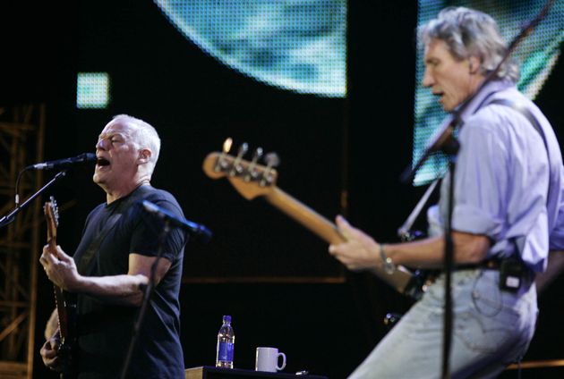 Dave Gilmour et Roger Waters, du groupe Pink Floyd, ici en 2005.
