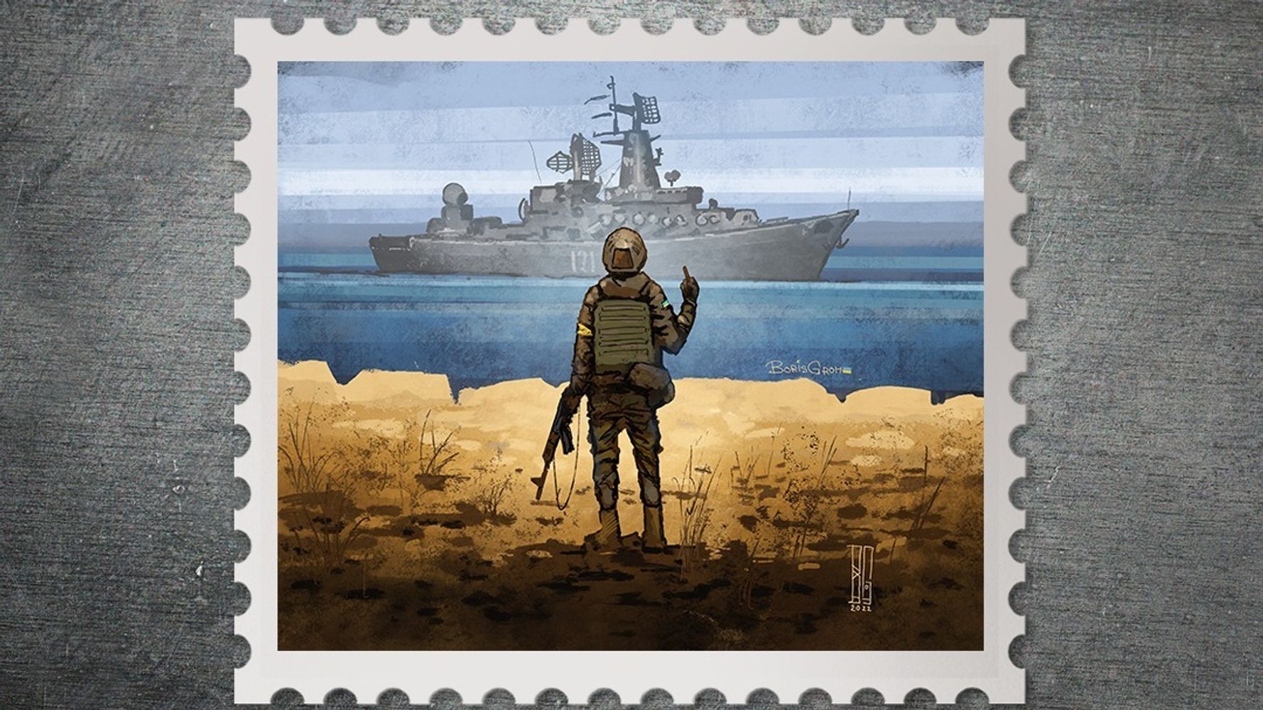 Ukraine Unveils New Stamp Based Off 'Russian Warship, Go F**ck Yourself' Audio