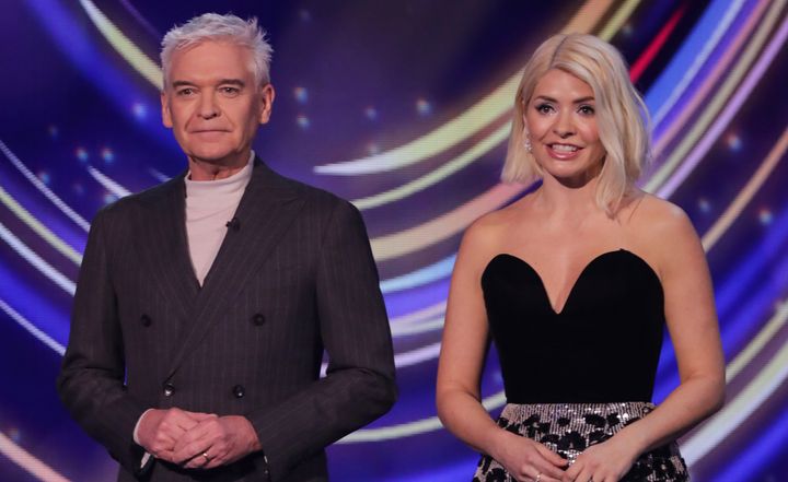 Holly Willoughby with Dancing On Ice co-host Phillip Schofield