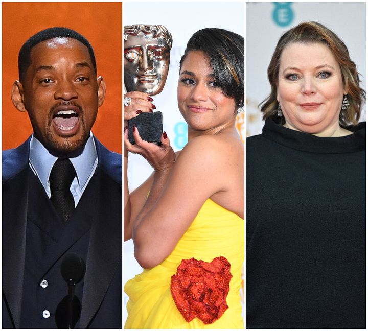 (L-R) Will Smith, Ariana DeBose and Joanna Scanlan were among this year's Bafta winners.