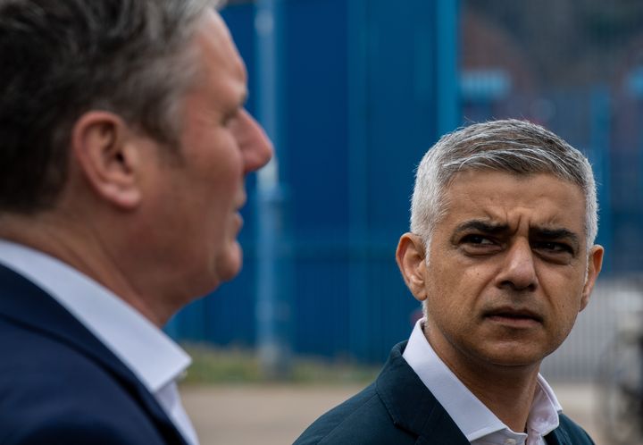  Labour leader Keir Starmer with London mayor Sadiq Khan