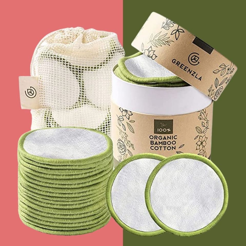 Washable and reusable bamboo rounds to replace your single-use ones