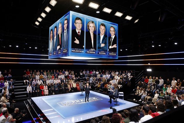 Anna Hidalgo photographiée sur le plateau de 