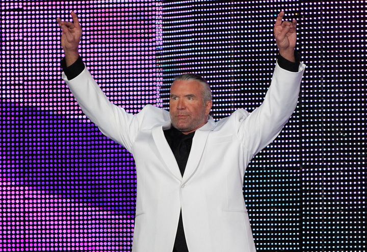 Scott Hall during the 2014 WWE Hall of Fame induction.