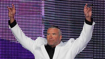 Scott Hall during the 2014 WWE Hall of Fame induction.