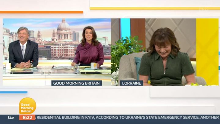 Lorraine Kelly had a good chuckle during Tuesday's edition of Good Morning Britain