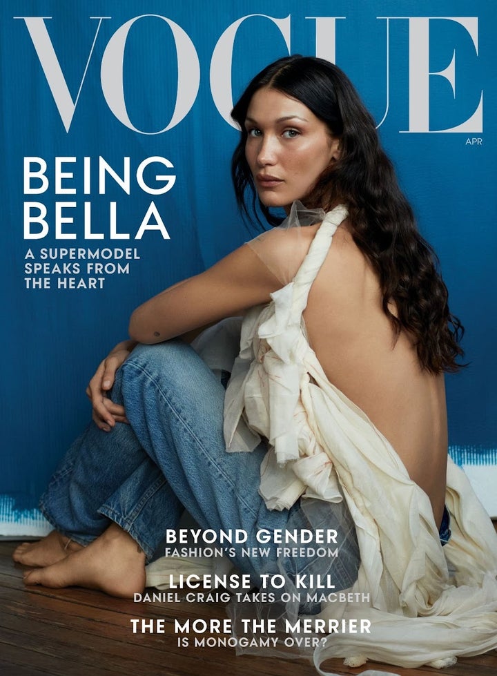 Ethan James Green photographs Bella Hadid for Vogue's April issue.