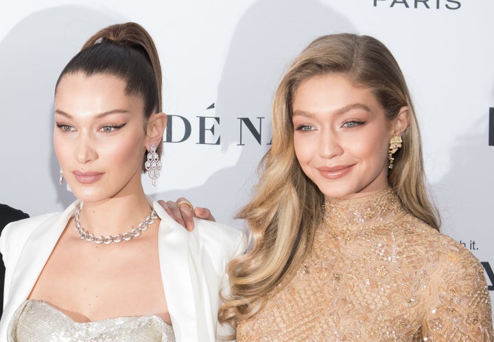 Bella Hadid Says She Regrets the Nose Job She Had at 14 2 Bella and Gigi Hadid attend the 2017 Glamor Women of The Year Awards at Kings Theater on November 13, 2017 in New York City.