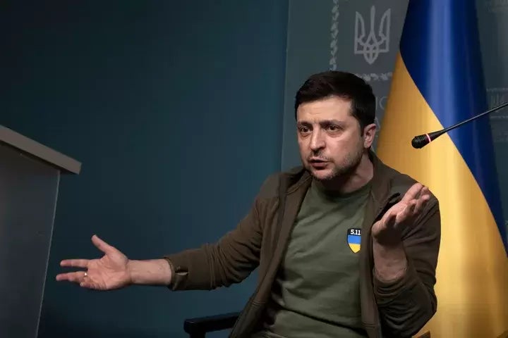El presidente Zelenski.