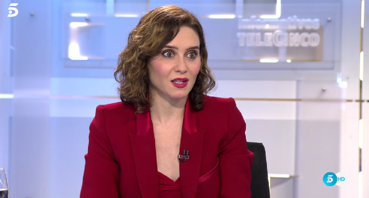 Díaz Ayuso en 'Informativos Telecinco'