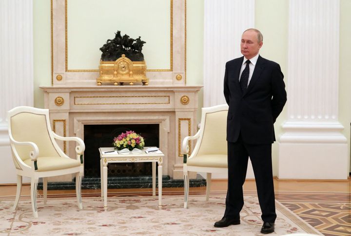 Russian President Vladimir Putin in Moscow on March 11, 2022.