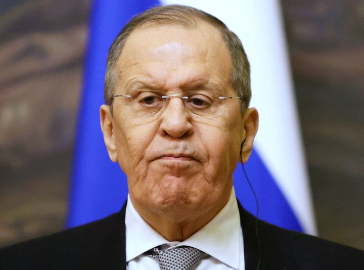Russian Foreign Minister Sergei Lavrov attends a joint news conference with Iranian Foreign Minister Hossein Amir-Abdollahian in Moscow, Russia March 15, 2022. REUTERS/Maxim Shemetov/Pool