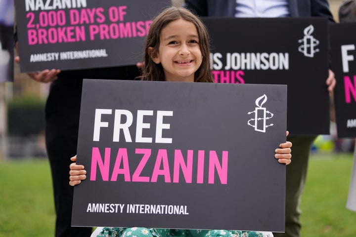 Gabriella, the daughter of Nazanin Zaghari-Ratcliffe and Richard Ratcliffe