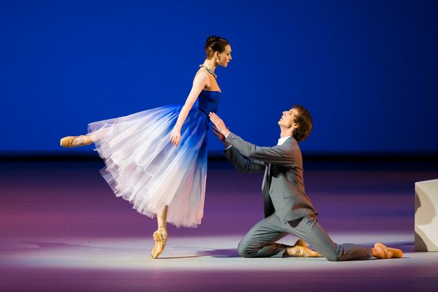 Olga Smirnova et Semion Chudin lors d'une représentation au théâtre de Moscou le...