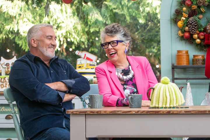 Great British Bake Off judges Paul Hollywood and Prue Leith