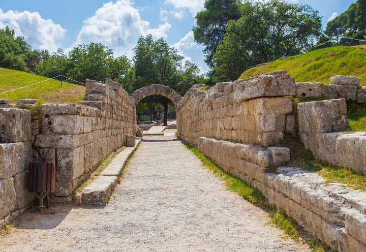 Photo taken in Archaía Olympía, Greece