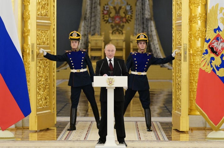 Momento de un discurso de Putin