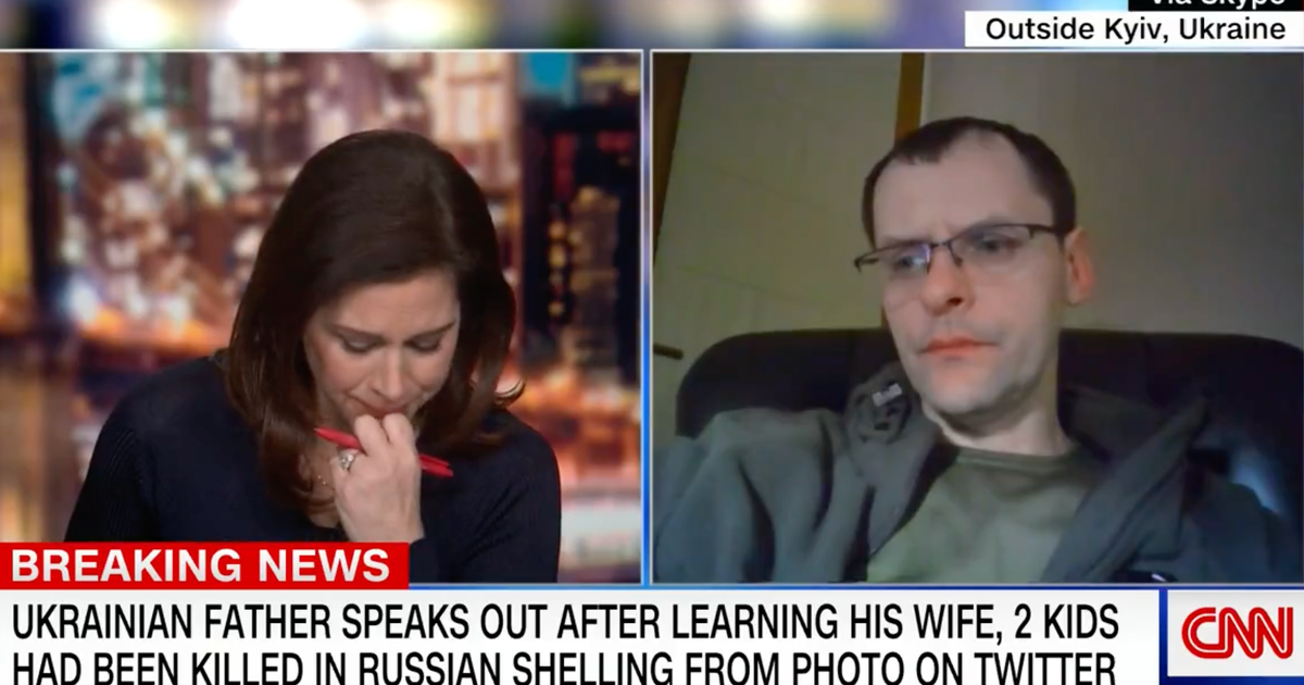 CNN Host Cries As She Interviews Ukrainian Man Whose Whole Family Was ...
